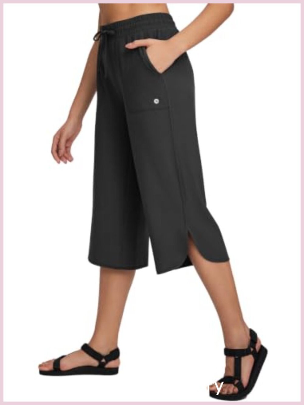 Wide Leg Hiking Capri Pants UPF 50+ Quick Dry Travel Outdoor